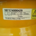 8"W x 15"D, Cat Yellow 8-Hole Stamped Plate