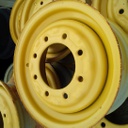6"W x 15"D, Cat Yellow 8-Hole Formed Plate