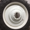 480/80R50 Michelin AgriBib 2 R-1W on New Holland White 10-Hole Formed Plate W/Weight Holes 99%