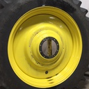 480/80R50 Firestone Radial Deep Tread 23 R-1W on John Deere Yellow 10-Hole Formed Plate W/Weight Holes 85%