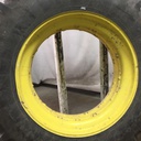 480/80R42 Firestone Radial All Traction 23 R-1 on John Deere Yellow 0-Hole Double Bevel 38" Cast 70%