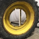 480/80R50 Goodyear Farm DT800 Super Traction R-1W on John Deere Yellow 12-Hole Stub Disc 55%