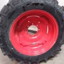 320/85R32 Cultor RD-01 R-1W on Kubota Orange 8-Hole Stub Disc (groups of 2 bolts) 95%