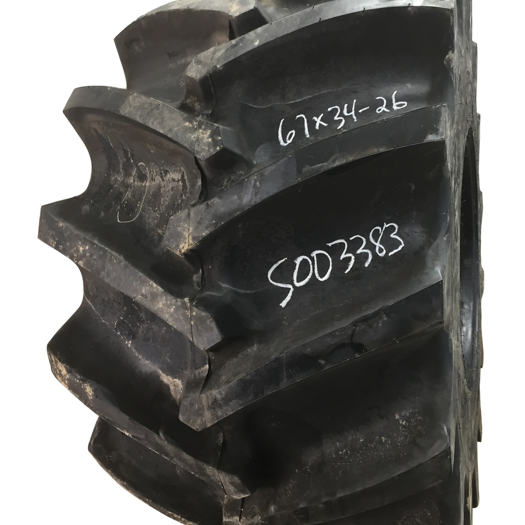 67/34.00-26 Firestone Flotation 23 DT Logger HF-4, G (14 Ply) 99%