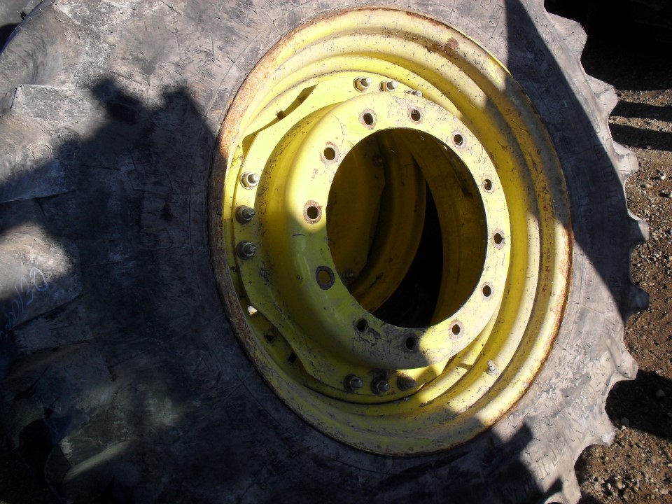 12"W x 28"D, John Deere Yellow 8-Hole Rim with Clamp/Loop Style