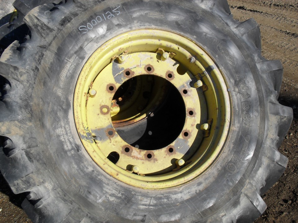 15"W x 26"D, John Deere Yellow 8-Hole Rim with Clamp/Loop Style