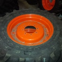 12"W x 30"D, Kubota Orange 8-Hole Formed Plate