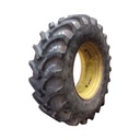 480/80R30 Firestone Radial 9200 R-1W on John Deere Yellow 8-Hole Rim with Clamp/U-Clamp (groups of 2 bolts) 80%
