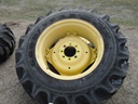 13"W x 28"D, John Deere Yellow 8-Hole Rim with Clamp/Loop Style (groups of 2 bolts)