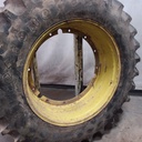 420/85R38 Firestone Radial All Traction 23 R-1 on John Deere Yellow 12-Hole Stub Disc 75%
