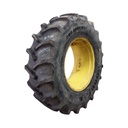 16.9/-28 Goodyear Farm DT221 DuraTorque R-1 on John Deere Yellow 8-Hole Rim with Clamp/U-Clamp (groups of 2 bolts) 85%
