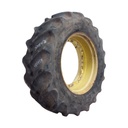480/70R34 Goodyear Farm DT810 Super Traction R-1W on John Deere Yellow 12-Hole Waffle Wheel (Groups of 3 bolts) 55%