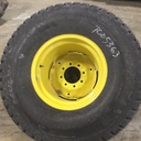 44/18.00-20 Titan Farm Multi Trac C/S NHS  HF-1 on John Deere Yellow 8-Hole Formed Plate 99%