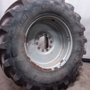 650/65R38 Michelin Multibib R-1W on Case IH Silver Mist 10-Hole Formed Plate Sprayer 80%