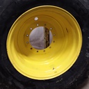 24.5/R32 Titan Farm Torc-Trac II Radial R-3 on John Deere Yellow 12-Hole Formed Plate 99%
