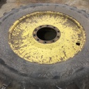 480/80R38 Goodyear Farm Dyna Torque Radial R-1 on John Deere Yellow 10-Hole Formed Plate W/Weight Holes 50%