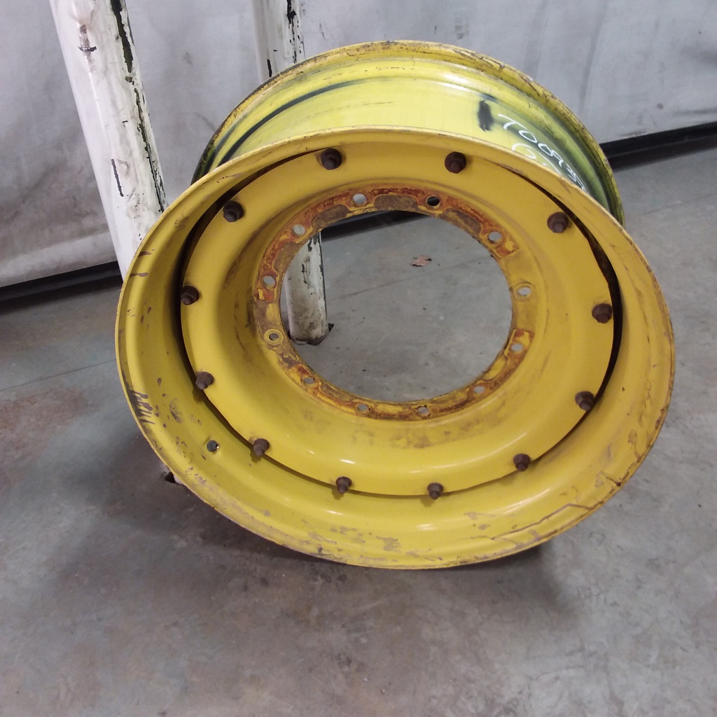15"W x 34"D, John Deere Yellow 12-Hole Stub Disc