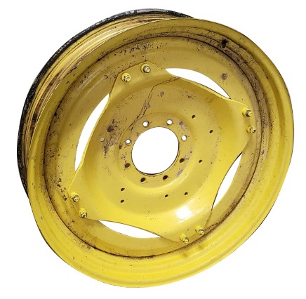 [T010432CTR] 8-Hole Stub Disc (groups of 2 bolts) Center for 38"-54" Rim, John Deere Yellow