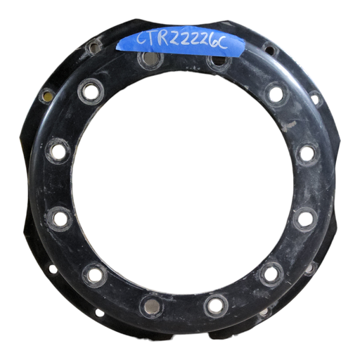 [CTR22226C] 12-Hole Waffle Wheel (Groups of 2 bolts) Center for 28"-30" Rim, Black