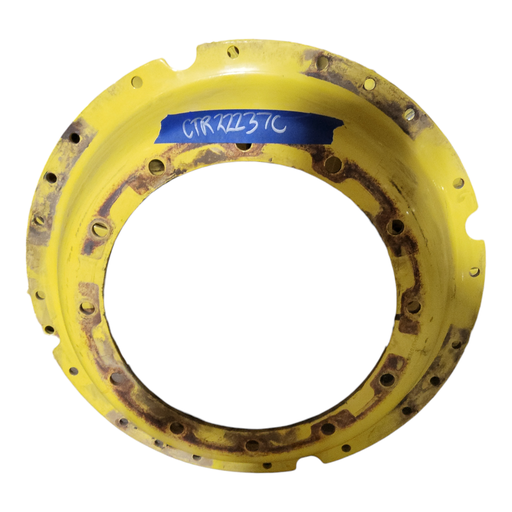 [CTR22237C] 12-Hole Waffle Wheel (Groups of 3 bolts)HD Center for 34" Rim, John Deere Yellow