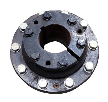 [T010706] 10-Hole Wedg-Lok OE Style, 5" (127mm) axle, Black