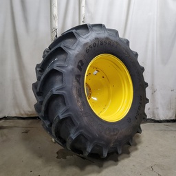 650/85R38 Goodyear Farm DT824 Optitrac R-1W on Dolly Dual Agriculture Tire/Wheel Assemblies T011152