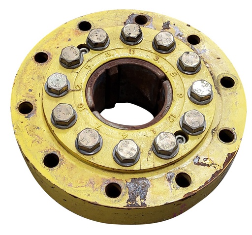 [T011261] 10-Hole Wedg-Lok OE Style, 4.72" (120.02mm) axle, John Deere Yellow