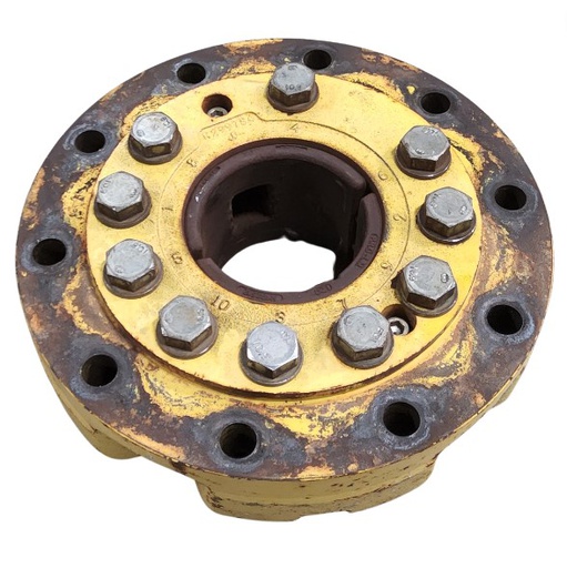 [T012142] 10-Hole Wedg-Lok OE Style, 4.72" (120.02mm) axle, John Deere Yellow
