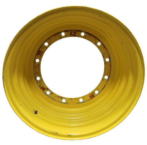 [T012159RIM] 20"W x 30"D, John Deere Yellow 12-Hole Formed Plate