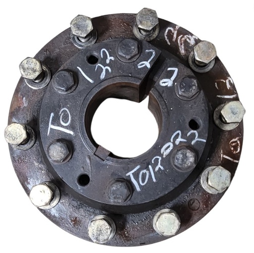 [T012222] 10-Hole Wedg-Lok OE Style, 4.53" (115.01mm) axle, Black