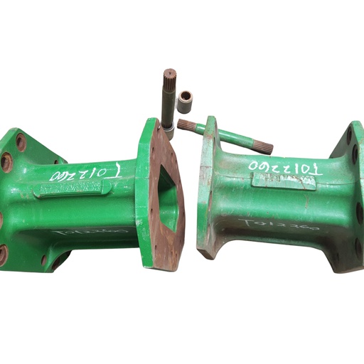 [T012260] 15.75"L Combine Frame Extension for John Deere Combine 9000 Series[Single Reduction same as Ring and Pinion] ("A" 18/18 Spline Equal Length Shafts), John Deere Green