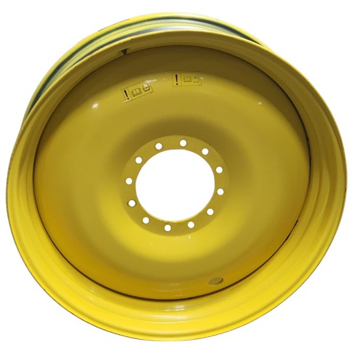 [T012330RIM] 13"W x 46"D, John Deere Yellow 12-Hole Bubble Disc