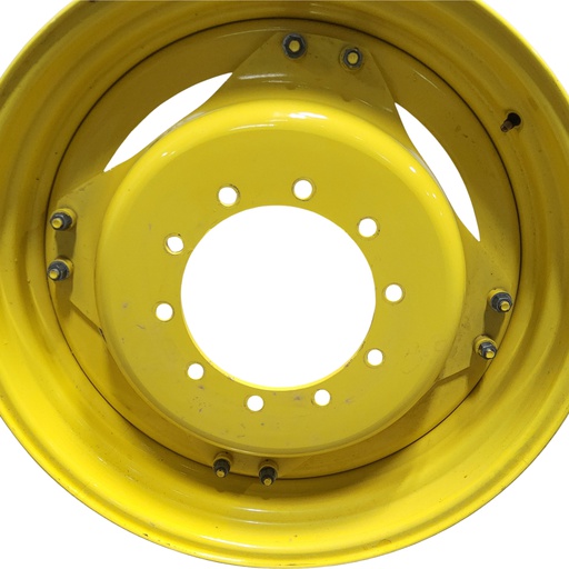 [T012579CTR] 10-Hole Stub Disc (groups of 2 bolts) Center for 34" Rim, John Deere Yellow