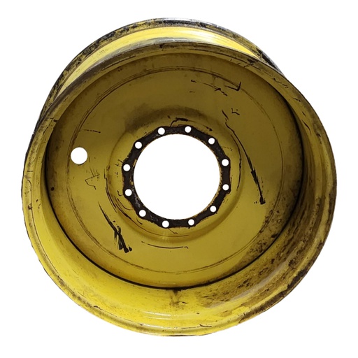 [T012807RIM] 18"W x 38"D, John Deere Yellow 12-Hole Formed Plate Sprayer