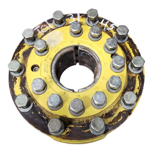 [T013145] 10-Hole Wedg-Lok OE Style, 4.72" (120.02mm) axle, John Deere Yellow