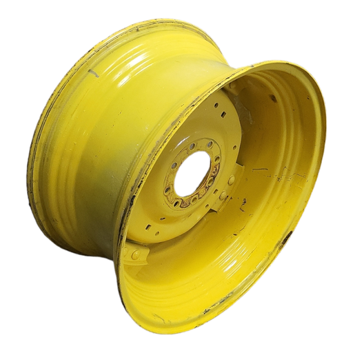 [T013280RIM-(NRW)] 15"W x 30"D, John Deere Yellow 8-Hole Rim with Clamp/U-Clamp (groups of 2 bolts)