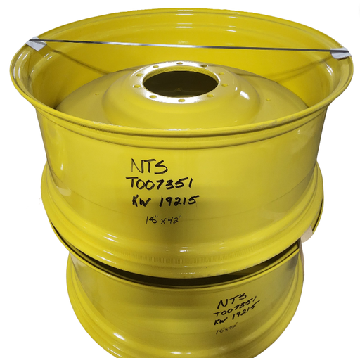 [T007351-JDY-(280)] 18"W x 42"D, John Deere Yellow 10-Hole Formed Plate Sprayer