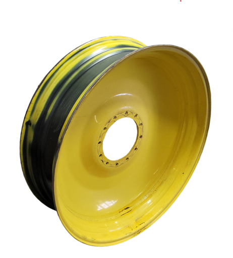 [T013630RIM] 13"W x 46"D, John Deere Yellow 12-Hole Bubble Disc