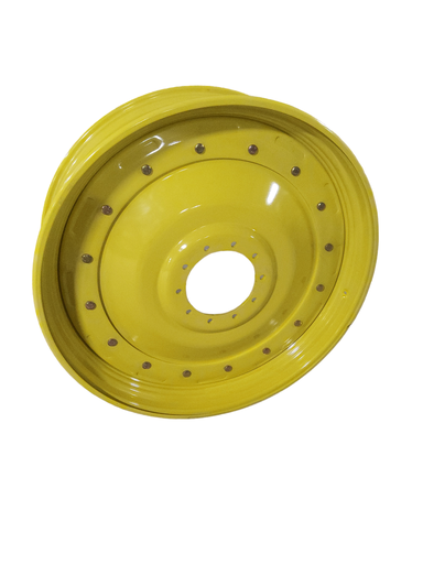 [T013701RIM-(280)] 15"W x 50"D, John Deere Yellow 10-Hole Formed Plate