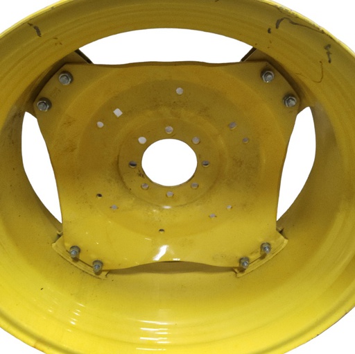 [T013961CTR] 8-Hole Rim with Clamp/U-Clamp (groups of 2 bolts) Center for 34" Rim, John Deere Yellow