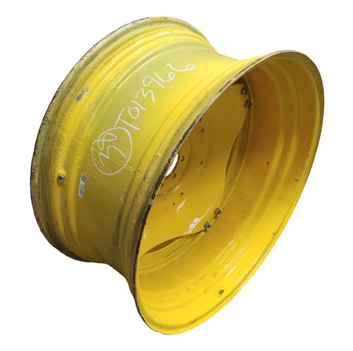 [T013966RIM] 18"W x 38"D, John Deere Yellow 8-Hole Stub Disc (groups of 2 bolts)