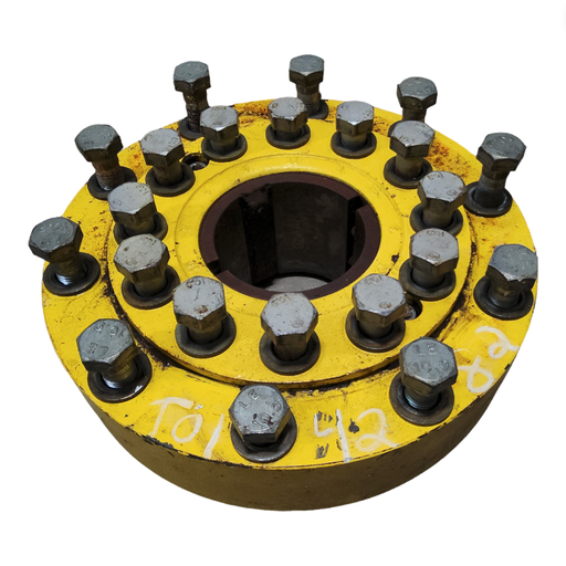 [T014282] 10-Hole Wedg-Lok OE Style, 4.72" (120.02mm) axle, John Deere Yellow