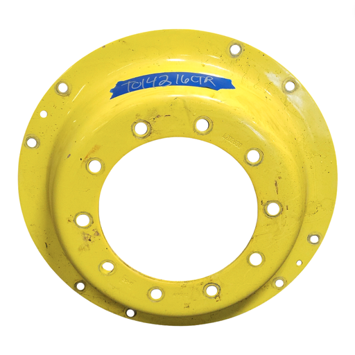 [T014316CTR] 10-Hole Waffle Wheel (Groups of 2 bolts) Center for 28"-30" Rim, John Deere Yellow