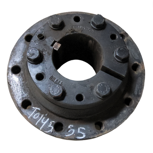 [T014555] 10-Hole Wedg-Lok OE Style, 5" (127mm) axle, Black