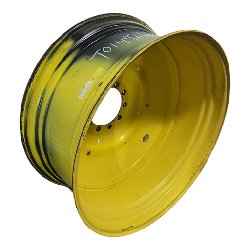 [T014926RIM] 20"W x 46"D, John Deere Yellow 10-Hole Formed Plate