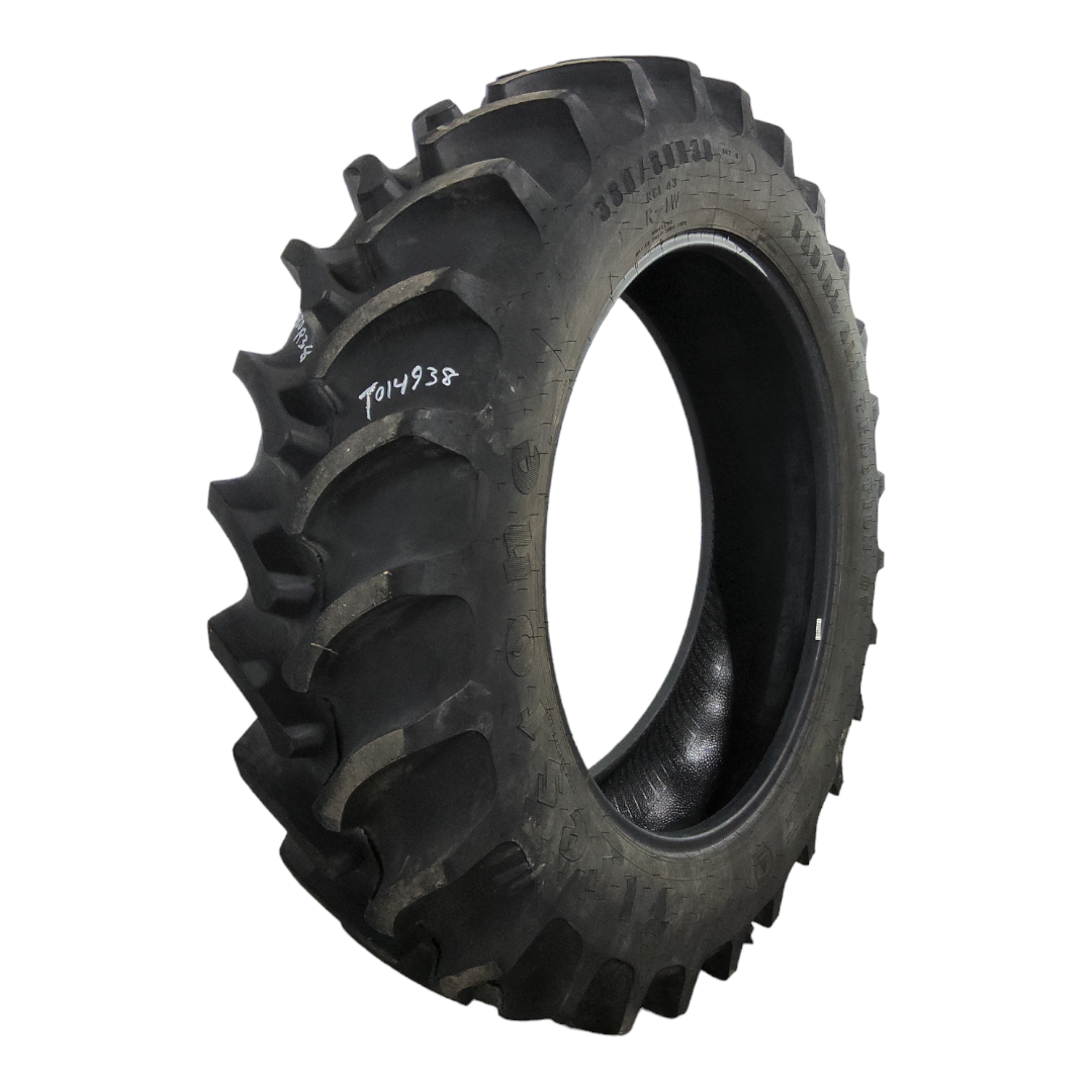 【中古】テクノ　Firestone Nr.410 USED 380/80R38 Firestone Radial All Traction DT R-1W 142B 99% for