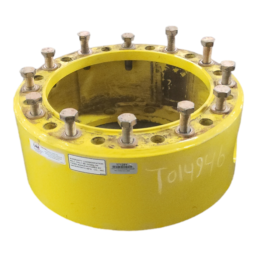 [T014946] 12-Hole 8"L FWD Spacer, John Deere Yellow