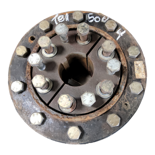 [T015004] 10-Hole Wedg-Lok Style, 4" (101.6mm) axle, Black