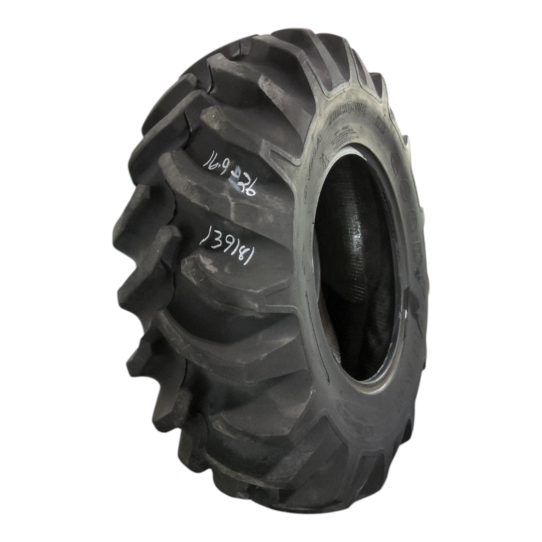 USED 16.9-26 Goodyear Farm Dyna Torque II R-1 E (10 Ply), 90% for