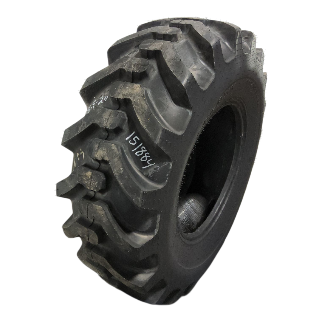 USED 16.9-24 Galaxy Super Industrial Lug R-4 D (8 Ply), 99% for
